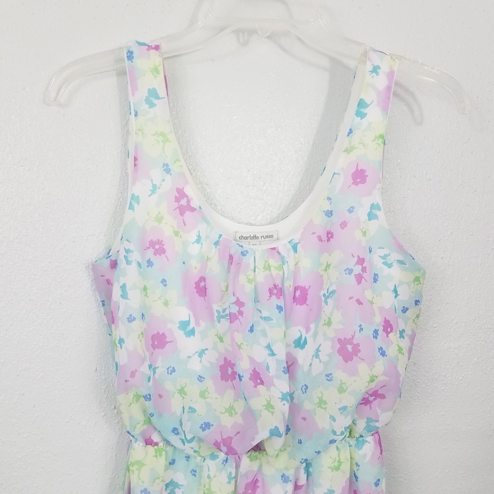 **SOLD**    Charlotte Russe Hi Lo Floral Sun Dress - Picture 6 of 8